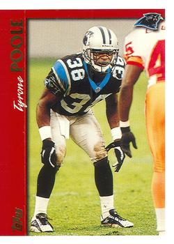 Tyrone Poole Carolina Panthers 1997 Topps NFL #381